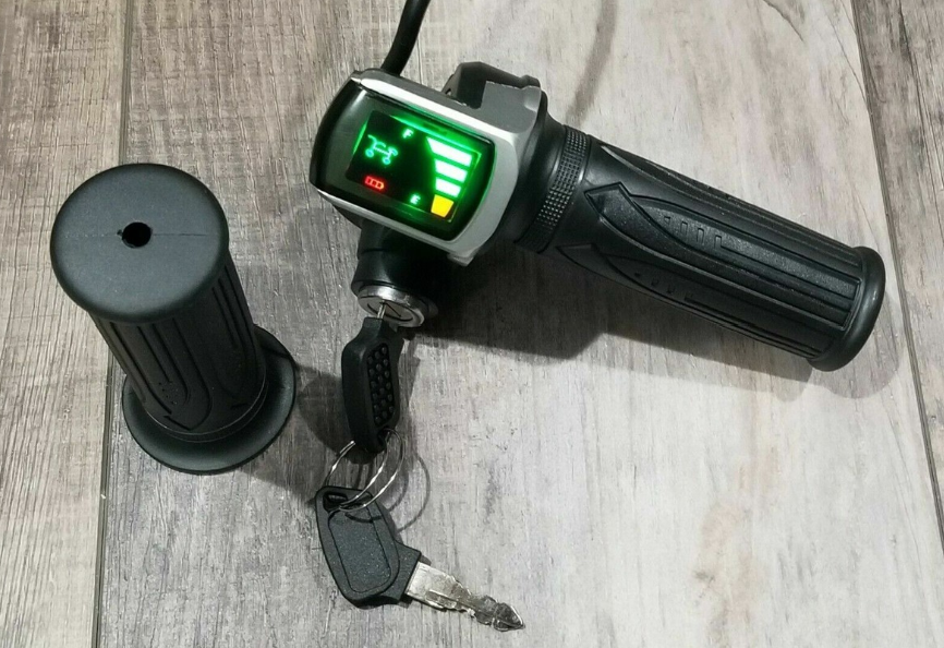 An Ebike throttle set with LED screen