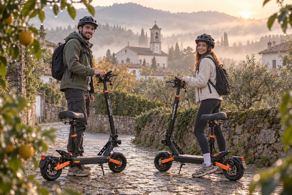 KuKirin G2 Pro LED display and handlebar controls